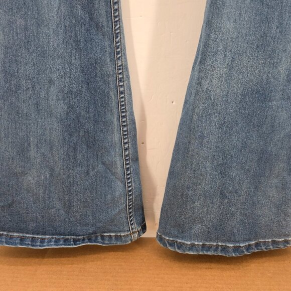 Free People Just Float On Flare Jeans Womens   Blue Stretch 29 x 34 - Picture 6 of 16